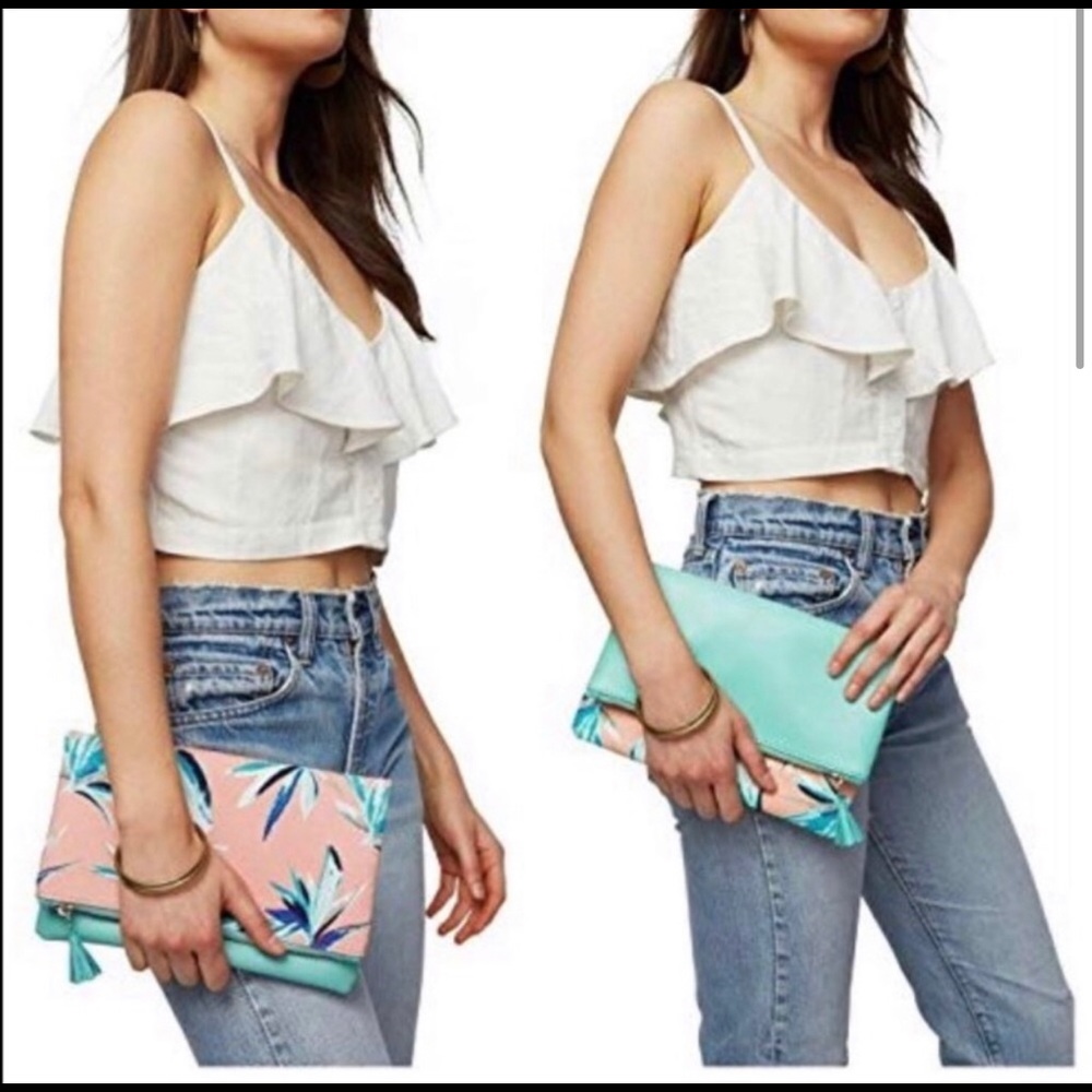 Rachel Pally reversible clutch